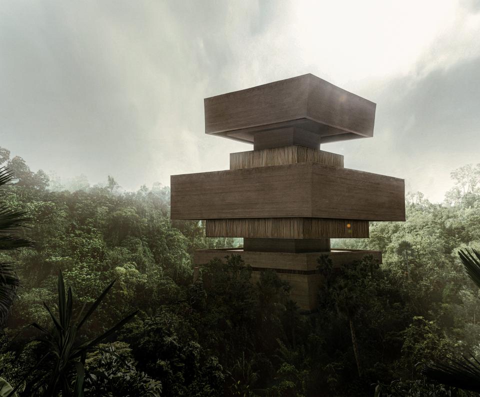 Entwurf für das Xinatli-Museum in Mexiko