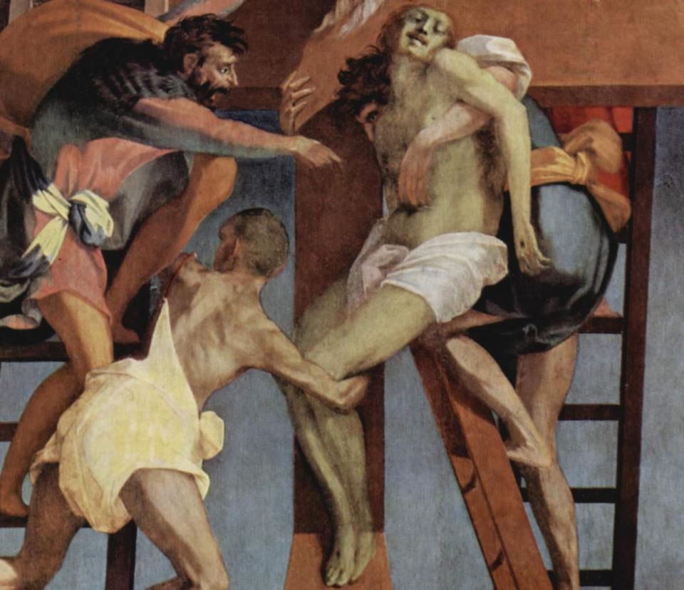 Rosso Fiorentino "Kreuzabnahme" (Detail), 1521