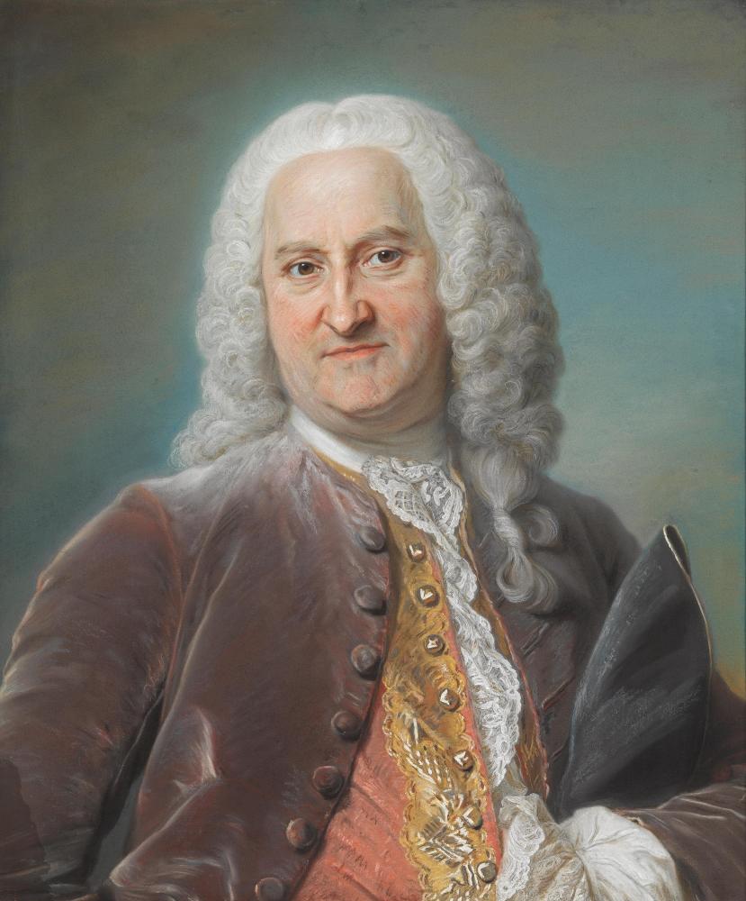 Maurice Quentin de La Tour, Porträt Jean-Baptiste Philippe (1689-1768), 1748, Bayerische Staatsgemäldesammlungen - Alte Pinakothek München