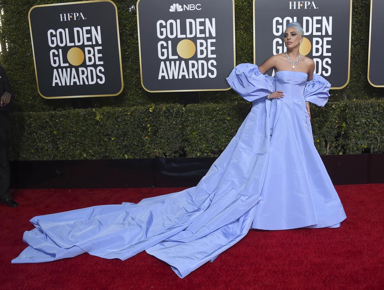 Lady Gaga bei den Golden Globes 2019. Die diesjährige Ausgabe der Preisverleihung findet ohne roten Teppich statt